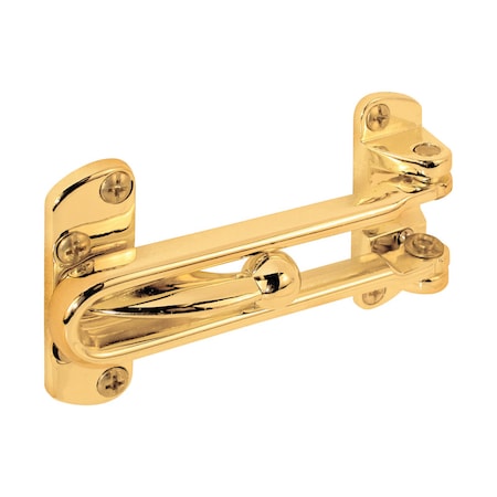 Prime-Line Prime-Line 2-1/2 in. H X 3-7/8 in. L Brass-Plated Metal Door Guard U9897